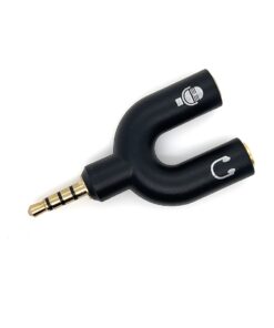 3.5mm 4-Way Male to 3.5mm Female Headphone / MicrophoneAdaptor