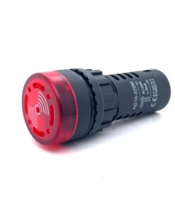 Indicator Light + Buzzer (22mm) (220V) (Red)