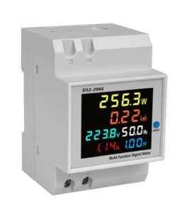 Multi Function Digital Meter (DIN Rail) (Voltage / Current / kWh /Frequency) (Multi-Colour)