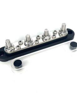 DC Bus Bar + Cover (4 x M8 + 6 x #8 Screw) (48V DC / 150A)(Black)