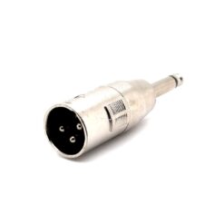 XLR (Cannon) Male to 6.35mm Mono Male Adaptor