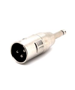 XLR (Cannon) Male to 6.35mm Mono Male Adaptor