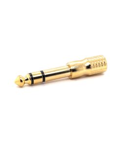 3.5mm Stereo Female to 6.35mm Stereo Male Adaptor (Gold)