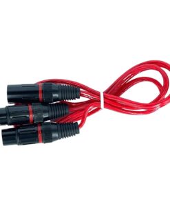 XLR (Cannon) Male to 2 x XLR (Cannon) Female Cable (1m)