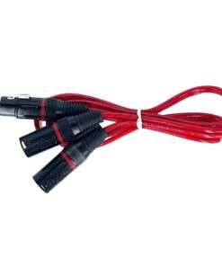 XLR (Cannon) Female to 2 x XLR (Cannon) Male Cable (1m)