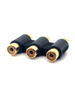 3RCA Female to 3RCA Female Adaptor