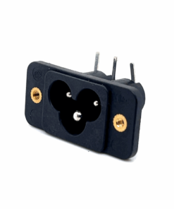 Clover AC Power Panel Mount Male Connector (2.5A) (250V AC)