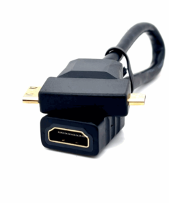 HDMI A Female to Mini + Micro HDMI D Male Adaptor
