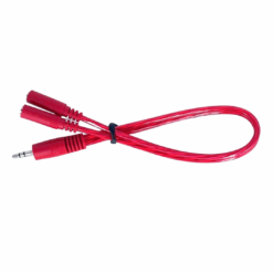 3.5mm Stereo Male to 2 x 3.5mm Stereo Female Cable (30cm)