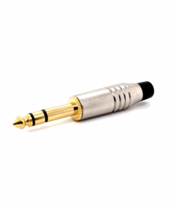 6.35mm Stereo Male Connector (HQ-Gold)