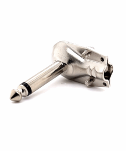 6.35mm Mono Male Angle Connector (Metal) (Flat)