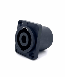 Speakon (4P) Female Panel Mount Connector (Metal Clip type)