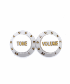 Guitar Tone + Volume Knob (Plastic) (White)