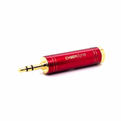 3.5mm Stereo Male to 6.35mm Stereo Female Adaptor (Pro-Gold Red)