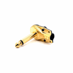 6.35mm Mono Male Angle Connector (Gold) (Flat)