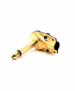 6.35mm Mono Male Angle Connector (Gold) (Flat)