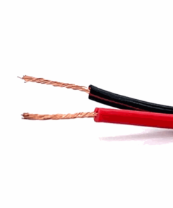 Rip Cord (2-core / 0.5mm CCA) (Black + Red) (100m roll)