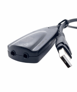 USB 2.0 Type A Male to Microphone / Headset Convertor Cable (34cm)