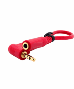 3.5mm TRRS Angle Male to 3.5mm TRS Female Cable (15cm) (Microphone use only)