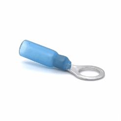 Heat Shrinkable Quick Crimp Ring Terminal (RV2-8) (Blue) (Stud = 8.4mm) (OD 1.5-2.5mm2) (10-Pack)