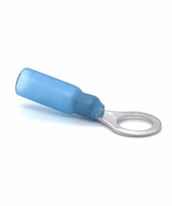 Heat Shrinkable Quick Crimp Ring Terminal (RV2-8) (Blue) (Stud = 8.4mm) (OD 1.5-2.5mm2) (10-Pack)