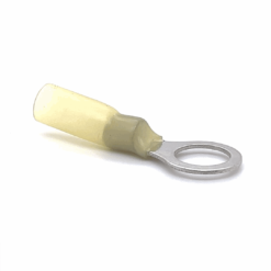 Heat Shrinkable Ring Terminal (RV5.5-10) (Yellow) (Stud = 10.5mm) (OD 4.0-6.0mm2) (10-Pack)