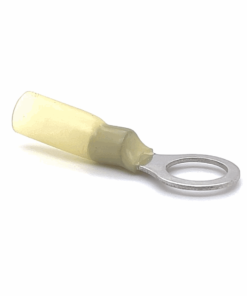 Heat Shrinkable Ring Terminal (RV5.5-10) (Yellow) (Stud = 10.5mm) (OD 4.0-6.0mm2) (10-Pack)