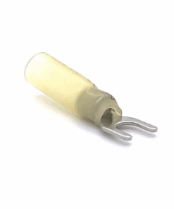 Heat Shrinkable Spade Terminal (SV5.5-5) (Yellow) (Stud = 5.3mm) (OD 4.0-6.0mm2) (10-Pack)