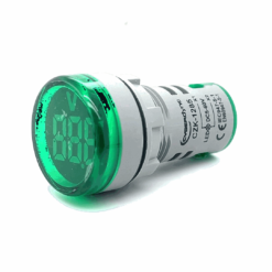 Voltmeter Panel Mount (22mm) (DC 5V - 60V) (Green) (LFP Battery Compatible)