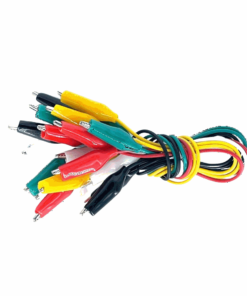 Crocodile Clip Cable Set (10-piece / 5-colour) (30cm) (5A)