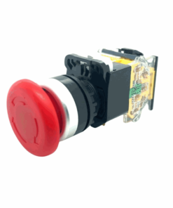 Mushroom Head Emergency Stop Push Button Switch (22mm) (600V AC / 10A)