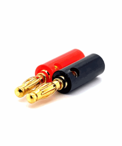 Banana Male Connector HQ (4mm) (Plastic Gold)