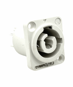 Powercon (3P) Female Panelmount Connector (20A) (Type B) (Grey)