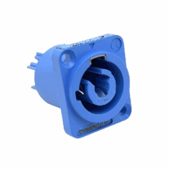 Powercon (3P) Female Panelmount Connector (20A) (Type A) (Blue)
