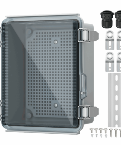Electrical Transparent Junction Box + Components (220mm x 170mm x 110mm) (Waterproof)