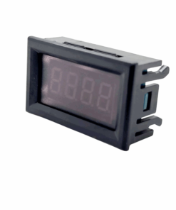 Voltmeter Panel Mount (DC HV 0V - 3800V) (Red) (Solar PV String Compatible)