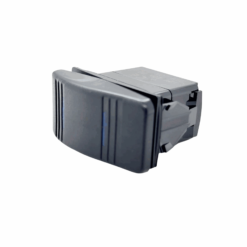 Dual LED On / Off / On Rocker Switch (12V DC / 20A) (DPDT) (Blue)
