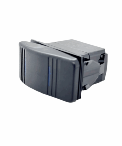 Dual LED On / Off / On Rocker Switch (12V DC / 20A) (DPDT) (Blue)