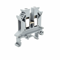 UK2.5B DIN Rail Screw Clamp Terminal Block (2mm2 Wire Size) (Grey)