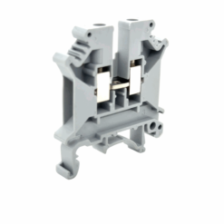 UK5N DIN Rail Screw Clamp Terminal Block (4mm2 Wire Size) (Grey)
