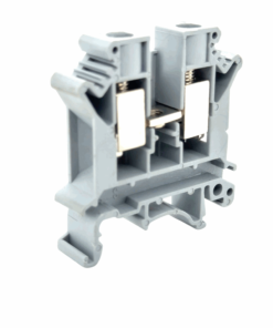 UK6N DIN Rail Screw Clamp Terminal Block (6mm2 Wire Size) (Grey)