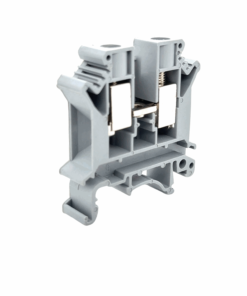 UK10N DIN Rail Screw Clamp Terminal Block (10mm2 Wire Size) (Grey)