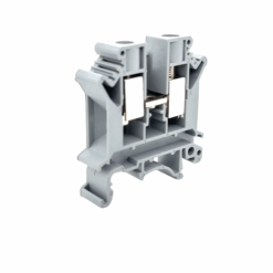 UK10N DIN Rail Screw Clamp Terminal Block (10mm2 Wire Size) (Grey)
