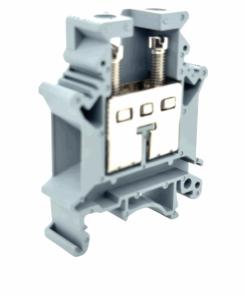 UK16N DIN Rail Screw Clamp Terminal Block (16mm2 Wire Size) (Grey)