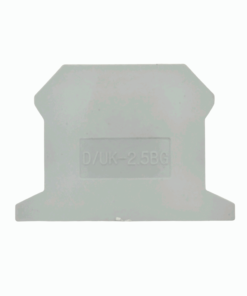 DUK-2.5 DIN Rail Mounted Terminal Block End Cover (Grey)