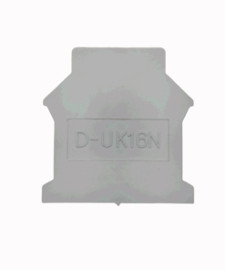 DUK-16 DIN Rail Mounted Terminal Block End Cover (Grey)
