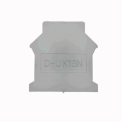 DUK-16 DIN Rail Mounted Terminal Block End Cover (Grey)