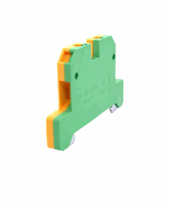 EK2.5/35 DIN Rail Screw Clamp Earth Terminal Block (2.5mm2 Wire Size) (Green + Yellow)