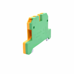 EK2.5/35 DIN Rail Screw Clamp Earth Terminal Block (2.5mm2 Wire Size) (Green + Yellow)