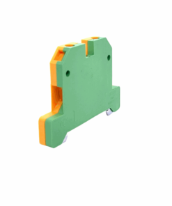 EK4/35 DIN Rail Screw Clamp Earth Terminal Block (4mm2 Wire Size) (Green + Yellow)